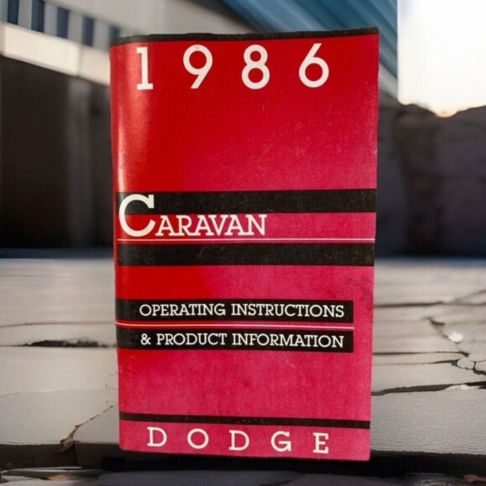 1986 Dodge Caravan Original Factory Operators Owners Manual Chrysler Corporation